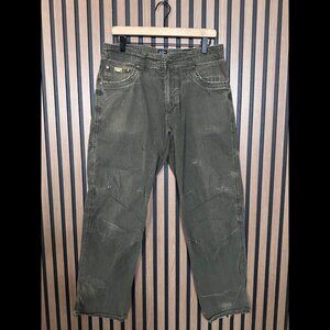 Kuhl Cargo Pants 32 x 32 Mens Dirty Wash Revolvr 5 Pocket Waxed
